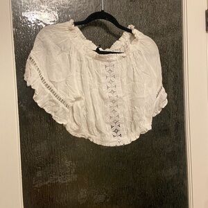 White Off-The-Shoulder H&M Blouse